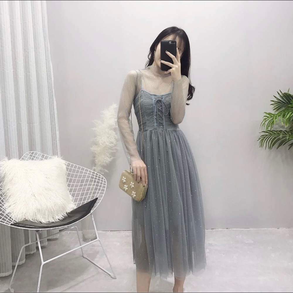 Blue cute dress